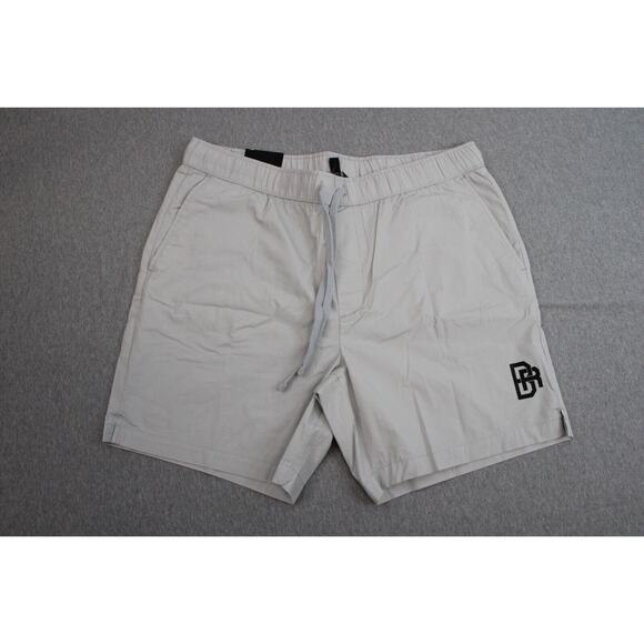 Banana Republic Shorts Mens Size Large Gray Stretch Drawstring 7" Inseam Pull On - Picture 1 of 8